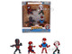 Set of 4 Diecast Figures Spider-Man Wave 2 Metalfigs Series Jada 36693