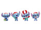 Set of 4 Diecast Figures Disney's Stitch Christmas Edition Metalfigs Series Jada 36697