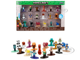 Minecraft Set 18 Diecast Figures Wave 2 Nano Metalfigs Series Jada 36782