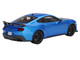 2024 Ford Mustang Dark Horse Grabber Blue Metallic Black Hood Stripes 1/18 Model Car Top Speed TS0552