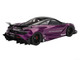 McLaren 720S LB-Works Purple Metallic Black Top 1/18 Model Car Top Speed TS0588