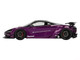McLaren 720S LB-Works Purple Metallic Black Top 1/18 Model Car Top Speed TS0588