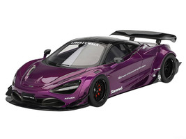 McLaren 750S Ice Silver Metallic with Black Top 1/18 Model Car by