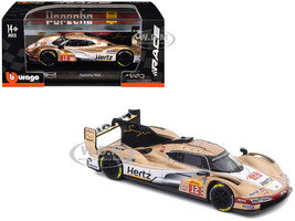 Porsche 963 #12 Callum Ilott Will Stevens Norman Nato Hertz Team Jota Hypercar Team Winner FIA World Endurance Championship 2024 with Display Case Race Series 1/43 Diecast Model Car Bburago 38317