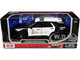 2022 Ford Police Interceptor Utility Los Angeles Police Department Black and White Law Enforcement and Public Service Series 1/24 Diecast Model Car Motormax 76994