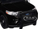 2022 Ford Police Interceptor Utility Los Angeles Police Department Black and White Law Enforcement and Public Service Series 1/24 Diecast Model Car Motormax 76994
