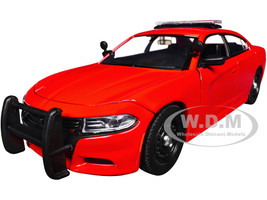 2023 Dodge Charger Pursuit Police Car Red Law Enforcement and Public Service Series 1/24 Diecast Model Car Motormax 76996R