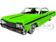 1964 Chevrolet Impala Lowrider Hard Top Green with White Top Get Low Series 1/24 Diecast Model Car Motormax 79021GRN