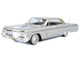1964 Chevrolet Impala Lowrider Hard Top Silver Metallic with Gold Metallic Top Get Low Series 1/24 Diecast Model Car Motormax 79021S