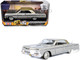 1964 Chevrolet Impala Lowrider Hard Top Silver Metallic with Gold Metallic Top Get Low Series 1/24 Diecast Model Car Motormax 79021S