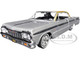 1964 Chevrolet Impala Lowrider Hard Top Silver Metallic with Gold Metallic Top Get Low Series 1/24 Diecast Model Car Motormax 79021S