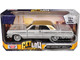 1964 Chevrolet Impala Lowrider Hard Top Silver Metallic with Gold Metallic Top Get Low Series 1/24 Diecast Model Car Motormax 79021S