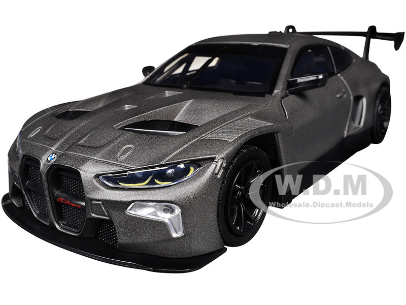 BMW M4 GT3 MATT BLACK 1/24 DIECAST MODEL CAR BY MOTORMAX 79390 | eBay