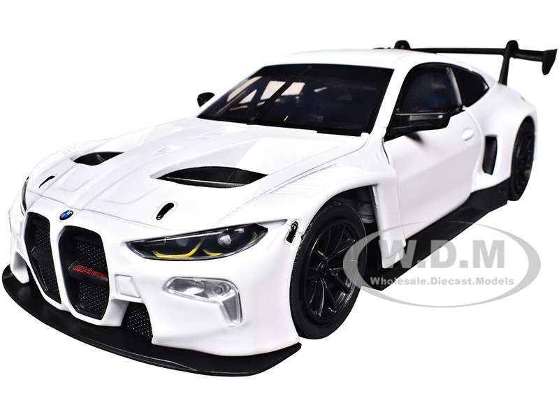 BMW M4 GT3 White Timeless Legends Series 1/24 Diecast Model Car Motormax 79390W