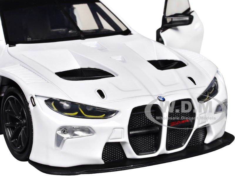 BMW M4 GT3 WHITE 1/24 DIECAST MODEL CAR BY MOTORMAX 79390 | eBay