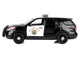 2015 Ford Police Interceptor Utility California Highway Patrol Black and White Law Enforcement and Public Service Series 1/43 Diecast Model Car Motormax 79480