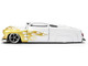 1951 Mercury Coupe White with Gold Flames Bigtime Muscle Series 1/24 Diecast Model Car Jada 36452