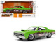 1970 Plymouth Road Runner #938 Green and Gray Metallic Bigtime Muscle Series 1/24 Diecast Model Car Jada 36453