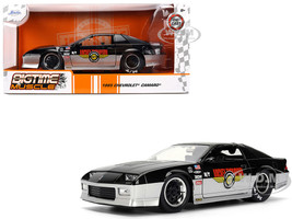1985 Chevrolet Camaro Z28 Mickey Thompson Black and Silver Metallic Bigtime Muscle Series 1/24 Diecast Model Car Jada 36454
