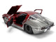 1963 Chevrolet Corvette Stingray Chevy Racing Red Metallic and Gray Bigtime Muscle Series 1/24 Diecast Model Car Jada 36459
