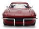 1963 Chevrolet Corvette Stingray Chevy Racing Red Metallic and Gray Bigtime Muscle Series 1/24 Diecast Model Car Jada 36459