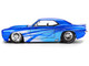 1969 Chevrolet Camaro Candy Blue with Graphics Bigtime Muscle Series 1/24 Diecast Model Car Jada 36461