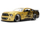2008 Ford Shelby Mustang GT 500KR Gold Metallic and Black with Graphics Bigtime Muscle Series 1/24 Diecast Model Car Jada 36462