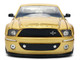 2008 Ford Shelby Mustang GT 500KR Gold Metallic and Black with Graphics Bigtime Muscle Series 1/24 Diecast Model Car Jada 36462