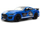 2020 Ford Mustang Shelby GT500 #65 Ford Performance Blue with Black Top and White Stripes Bigtime Muscle Series 1/24 Diecast Model Car Jada 36587