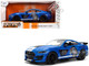 2020 Ford Mustang Shelby GT500 #65 Ford Performance Blue with Black Top and White Stripes Bigtime Muscle Series 1/24 Diecast Model Car Jada 36587