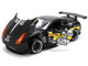 2009 Nissan GT R R35 Ben Sopra Matt Black with Mechagodzilla Graphics Hollywood Rides Series 1/24 Diecast Model Car Jada 36707