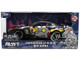 2009 Nissan GT R R35 Ben Sopra Matt Black with Mechagodzilla Graphics Hollywood Rides Series 1/24 Diecast Model Car Jada 36707