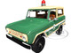 1967 Ford Bronco Smokey Bear Forest Ranger Green and Cream with White Stripes Artisan Collection 1/18 Diecast Model Car Greenlight 19143