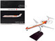 McDonnell Douglas MD 81 Commercial Aircraft Continental Airlines N859HA White with Red and Orange Stripes Gemini 200 Series 1/200 Diecast Model Airplane GeminiJets G2COA1363