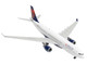 Airbus A330 200 Commercial Aircraft Delta Air Lines N852NW White with Red and Blue Tail 1/400 Diecast Model Airplane GeminiJets GJ2105