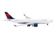Airbus A330 200 Commercial Aircraft Delta Air Lines N852NW White with Red and Blue Tail 1/400 Diecast Model Airplane GeminiJets GJ2105