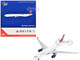 Airbus A330 200 Commercial Aircraft Delta Air Lines N852NW White with Red and Blue Tail 1/400 Diecast Model Airplane GeminiJets GJ2105