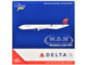 Airbus A330 200 Commercial Aircraft Delta Air Lines N852NW White with Red and Blue Tail 1/400 Diecast Model Airplane GeminiJets GJ2105