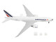 Boeing 777F Commercial Aircraft Air France Cargo F GUOC White with Red and Blue Striped Tail Interactive Series 1/400 Diecast Model Airplane GeminiJets GJ2148