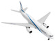 Boeing 777 200ER Commercial Aircraft EL AL Israel Airlines 4X ECB White with Blue Stripes 1/400 Diecast Model Airplane GeminiJets GJ2300