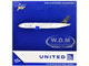 Boeing 777 200ER Commercial Aircraft United Airlines Star Alliance N77022 White with Black Tail 1/400 Diecast Model Airplane GeminiJets GJ2314