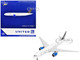 Boeing 777 200ER Commercial Aircraft United Airlines Star Alliance N77022 White with Black Tail 1/400 Diecast Model Airplane GeminiJets GJ2314