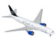 Boeing 777 200ER Commercial Aircraft United Airlines Star Alliance N77022 White with Black Tail 1/400 Diecast Model Airplane GeminiJets GJ2314