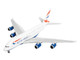 Airbus A380 Commercial Aircraft British Airways G XLEE White with Striped Tail 1/400 Diecast Model Airplane GeminiJets GJ2325