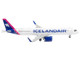 Airbus A321neo Commercial Aircraft Icelandair TF IAA White with Blue and Pink Tail 1/400 Diecast Model Airplane GeminiJets GJ2337