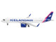 Airbus A321neo Commercial Aircraft Icelandair TF IAA White with Blue and Pink Tail 1/400 Diecast Model Airplane GeminiJets GJ2337