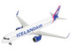 Airbus A321neo Commercial Aircraft Icelandair TF IAA White with Blue and Pink Tail 1/400 Diecast Model Airplane GeminiJets GJ2337