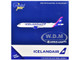 Airbus A321neo Commercial Aircraft Icelandair TF IAA White with Blue and Pink Tail 1/400 Diecast Model Airplane GeminiJets GJ2337