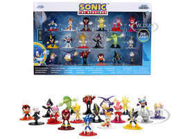 Sonic The Hedgehog Set of 18 Diecast Figures Wave 2 Nano Metalfigs Series Diecast Models Jada 36774