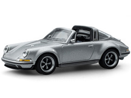 Singer Targa Convertible Silver Metallic 1/64 Diecast Model Car Pop Race PR64-SGTA-SL01